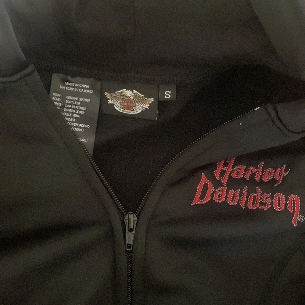 Harley Davidson Women's ROAD ANGEL 3 in 1 Black Leather Jacket Small NWOT‌‌ - Picture 13 of 13